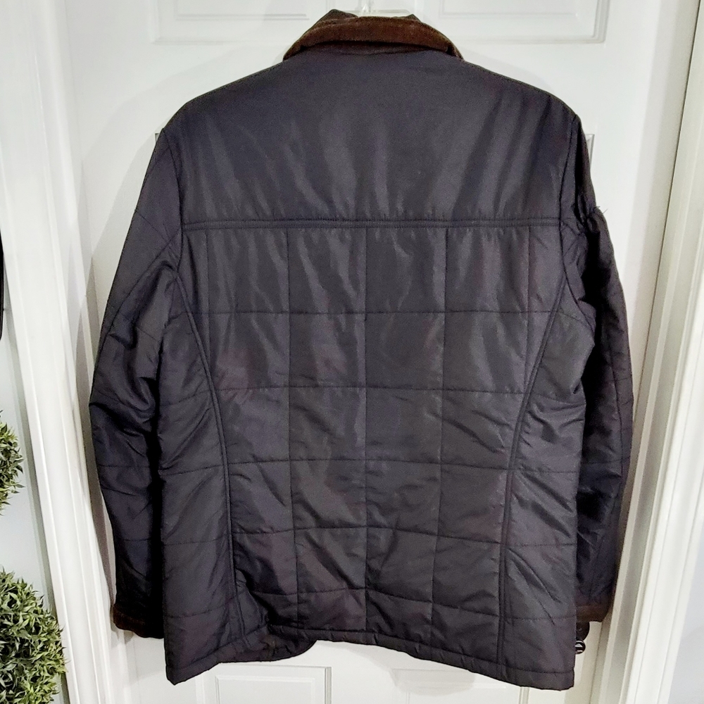 Sean John New York  Quilted Puffer Button Front Corduroy Trim Jacket XL - Picture 6 of 10